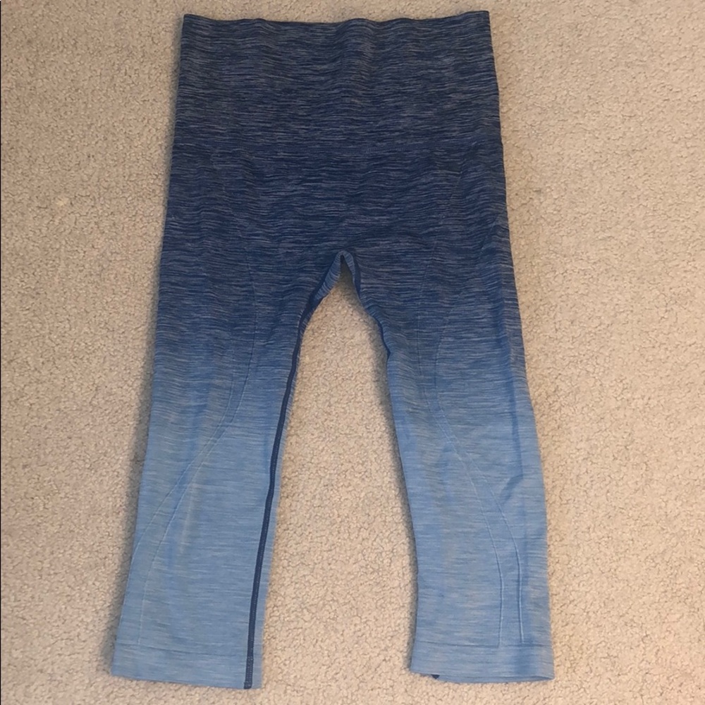 Hi-rise Ombré Cropped Leggings